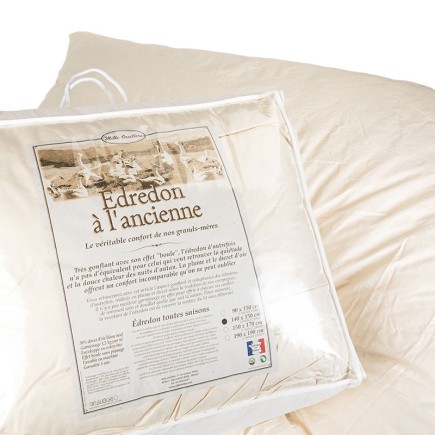 Edredon en duvet d'oie blanc - Mille Oreillers