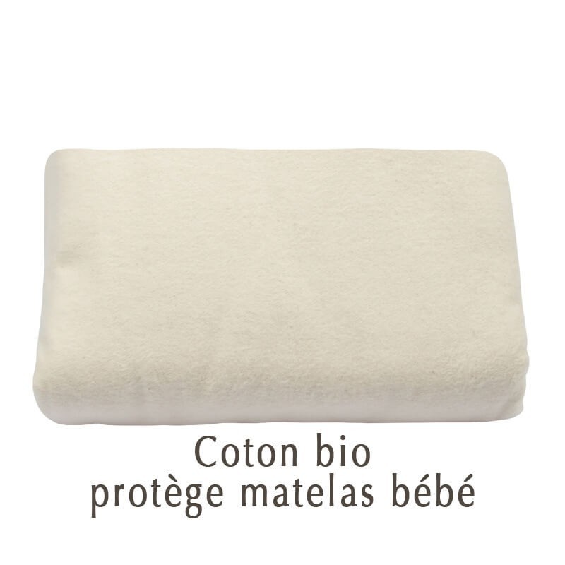 Protège matelas bébé en coton bio Aquanatura