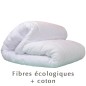 Couette en coton et fibre écologique Inga - Noctéa Couette en coton et fibre écologique Inga - Noctéa
