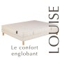 Matelas latex naturel souple Louise + sommier tapissier à lattes Eva Matelas latex naturel souple Louise + sommier tapissier à lattes Eva