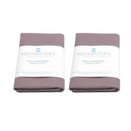 Lot 2 taies de traversin coton bio - Aquanatura
