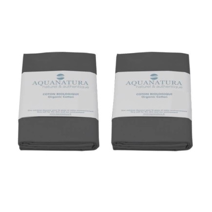 Lot 2 taies de traversin coton bio - Aquanatura