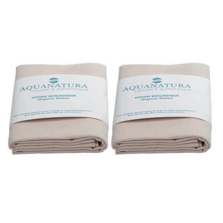Lot 2 taies de traversin coton bio - Aquanatura