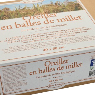 Oreiller en balle de millet 60x40