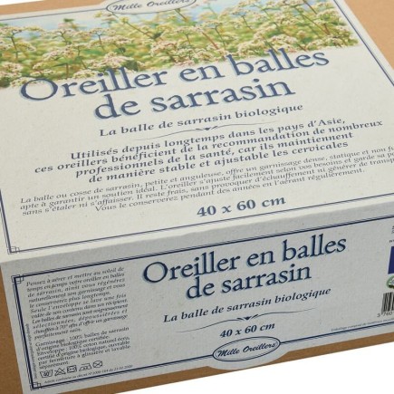 Oreiller En Coques De Sarrasin Bio - Ecodis - Hygiène Et Confort - Neuf