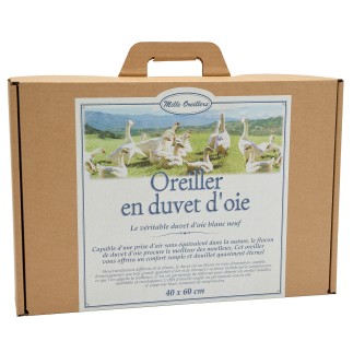 Oreiller duvet d'oie Mille Oreillers 60x40