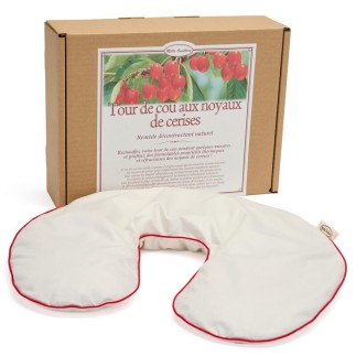 Tour de cou en noyaux de cerises - Mille Oreillers