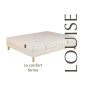 Matelas latex naturel ferme Louise + sommier tapissier à lattes Eva