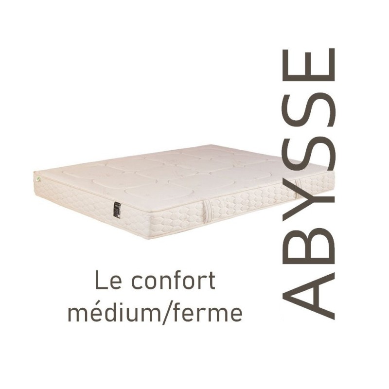 Matelas eco conçu Polylatex recyclé très ferme 80 kg - 90 x 190