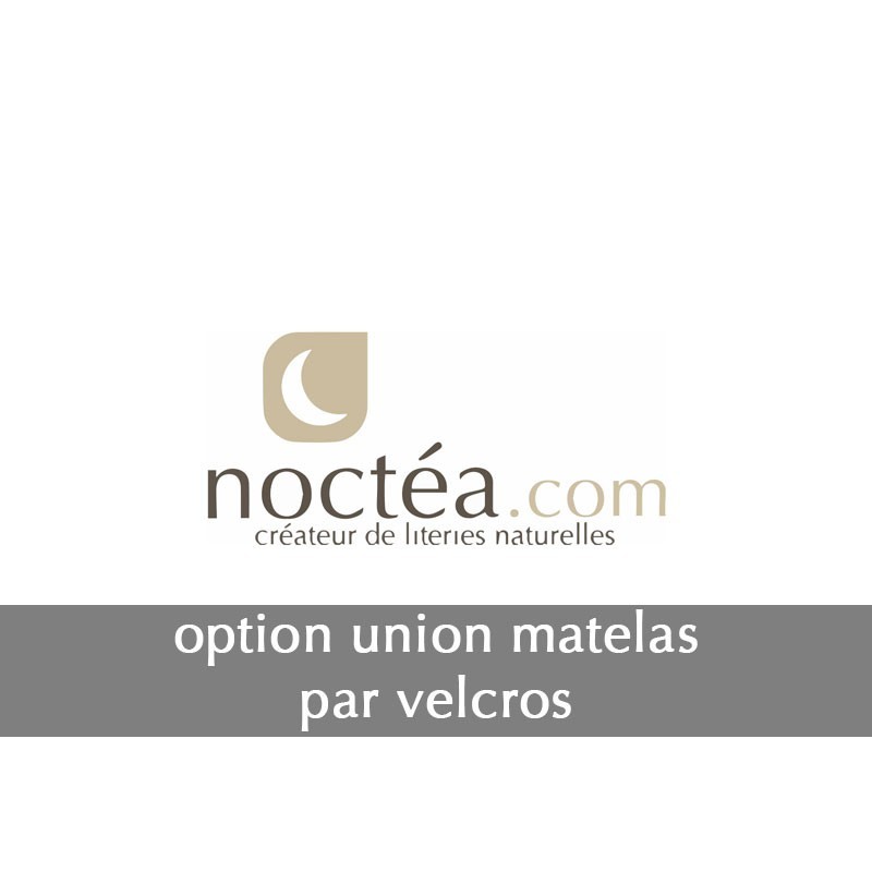 Option jumelage matelas par Velcros