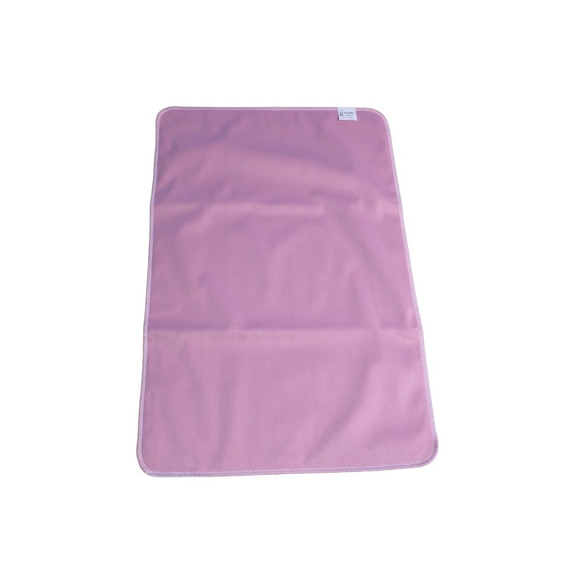 Tapis de change nomade en coton bio - Lulu Nature
 Couleur-Rose