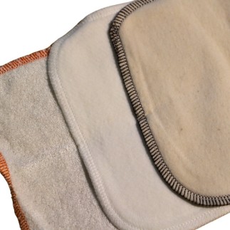 Lot de 10 lingettes lavables bébé TRIAL | Coton, chanvre, bambou – Noctéa