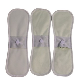 Serviette hygiénique régulière en chanvre et coton bio - Lulu Nature