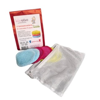 Pack Maman Noctéa - Cotons à Démaquiller en Bambou avec Filet de Lavage Offert
