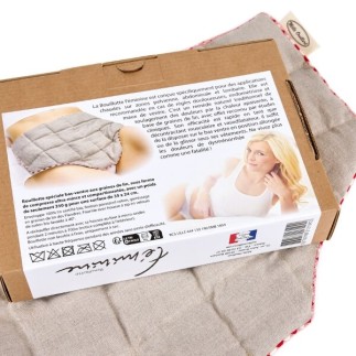 Bouillotte Féminine en Lin Naturel - Soulagement des Douleurs Féminines | Noctéa