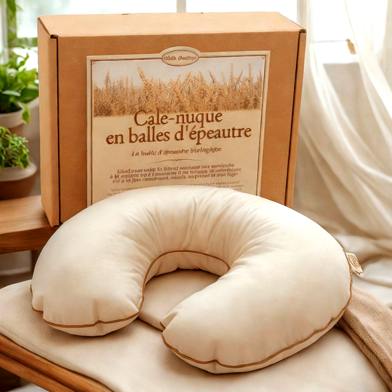 Cale-nuque en balles d'épeautre - Mille Oreillers