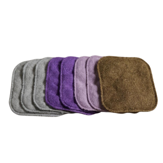 Lot de 10 lingettes bébé Tendance Bambou - Lulu Nature