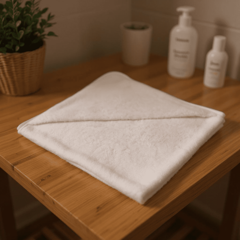 Cape de bain bébé en coton bio – Naturelle & fabriquée en France | Noctéa