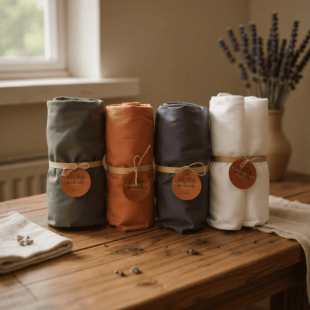 Drap Housse Terre du Sud en Percale de Coton - Confort et Qualité Française | Noctéa