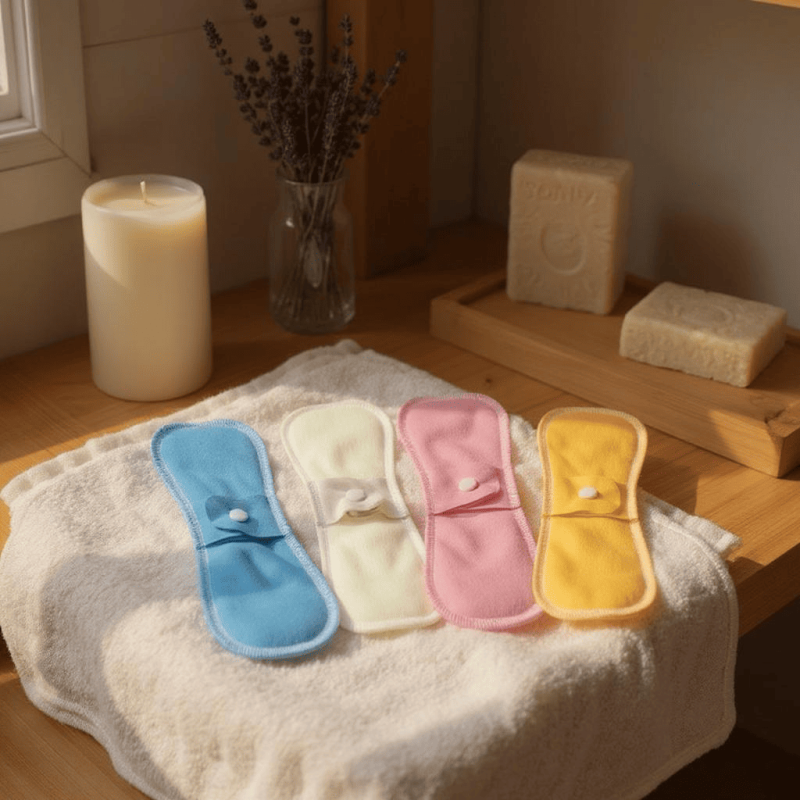 Serviette hygiénique régulière en chanvre et coton bio - Lulu Nature Serviette hygiénique régulière en chanvre et coton bio - Lulu Nature