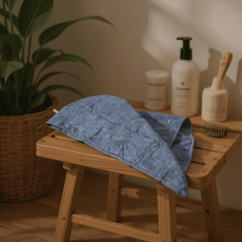 Serviette cheveux en bambou - Lulu Nature Serviette cheveux en bambou - Lulu Nature