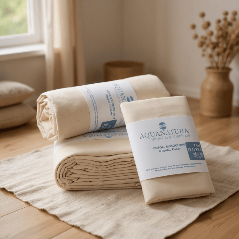 Parure de draps en coton bio - Aquanatura