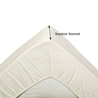 Drap housse en coton bio made in France