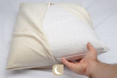 Oreillers latex naturel, les secrets d'un oreiller déhoussable.