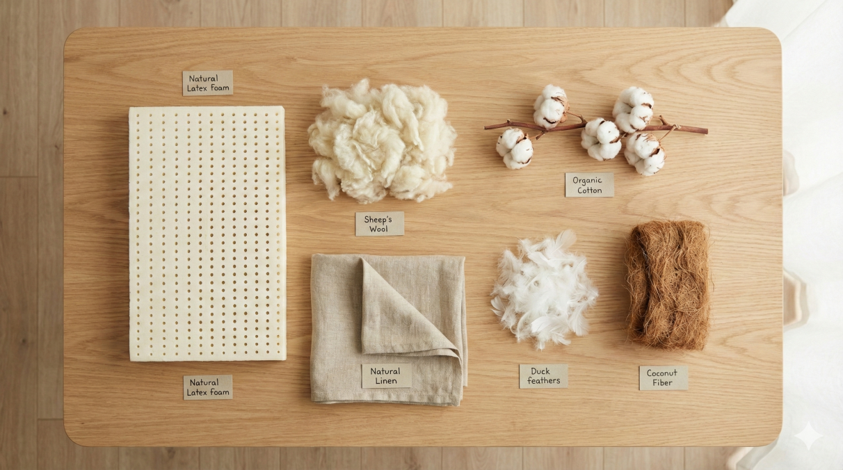 Glossaire des matières de literie naturelle